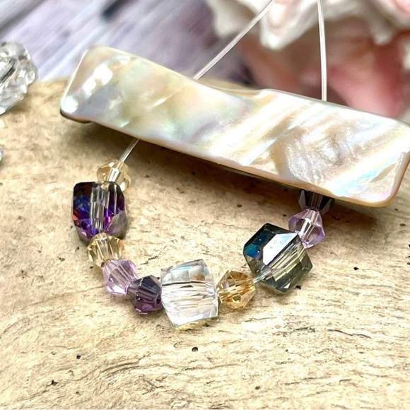 Austrian Crystal Cube Beads Lot DIY AB Colors Jewelry Making DIY Crafting Lot - Picture 16 of 16